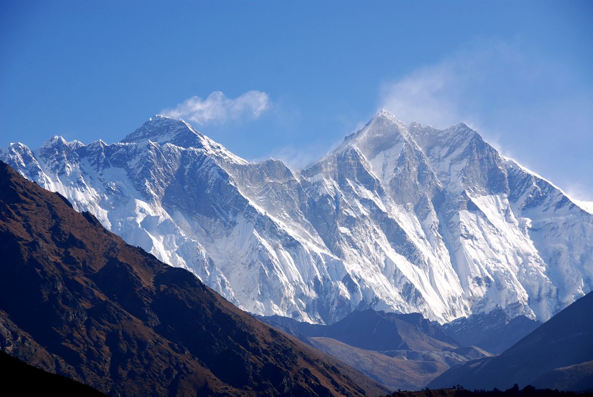 03 Namche Bazaar To Tengboche - Nuptse, Everest, Lhotse From Just Beyond Namche Bazaar